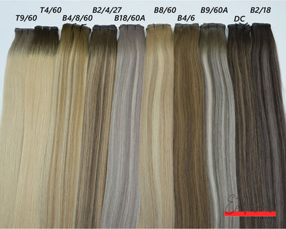 Butterfly Wefts - Russisches Premium Haar • Ombré/Balayage 100g
